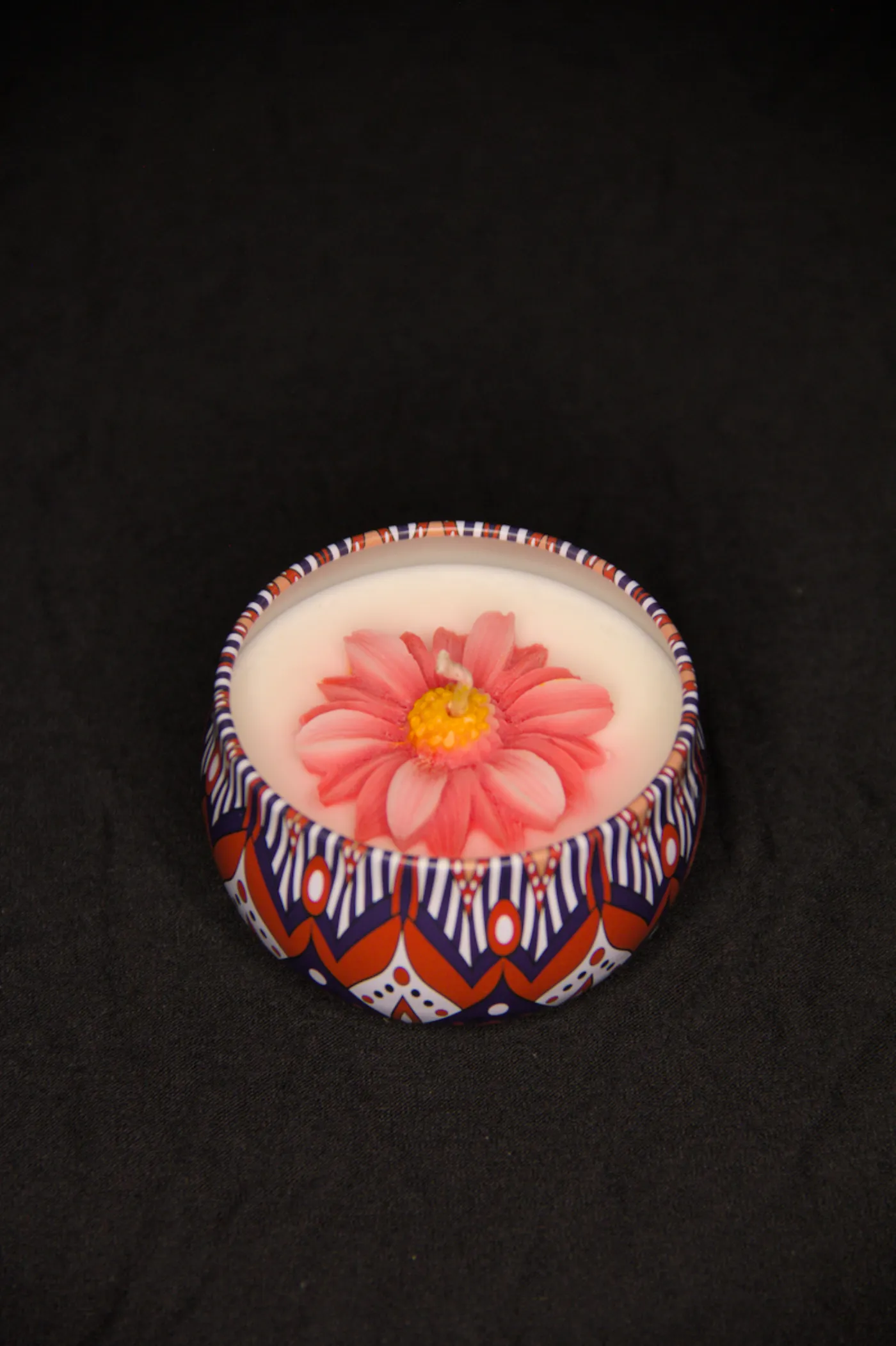 Bougie Mandala — Flamme Garonne — vue 4