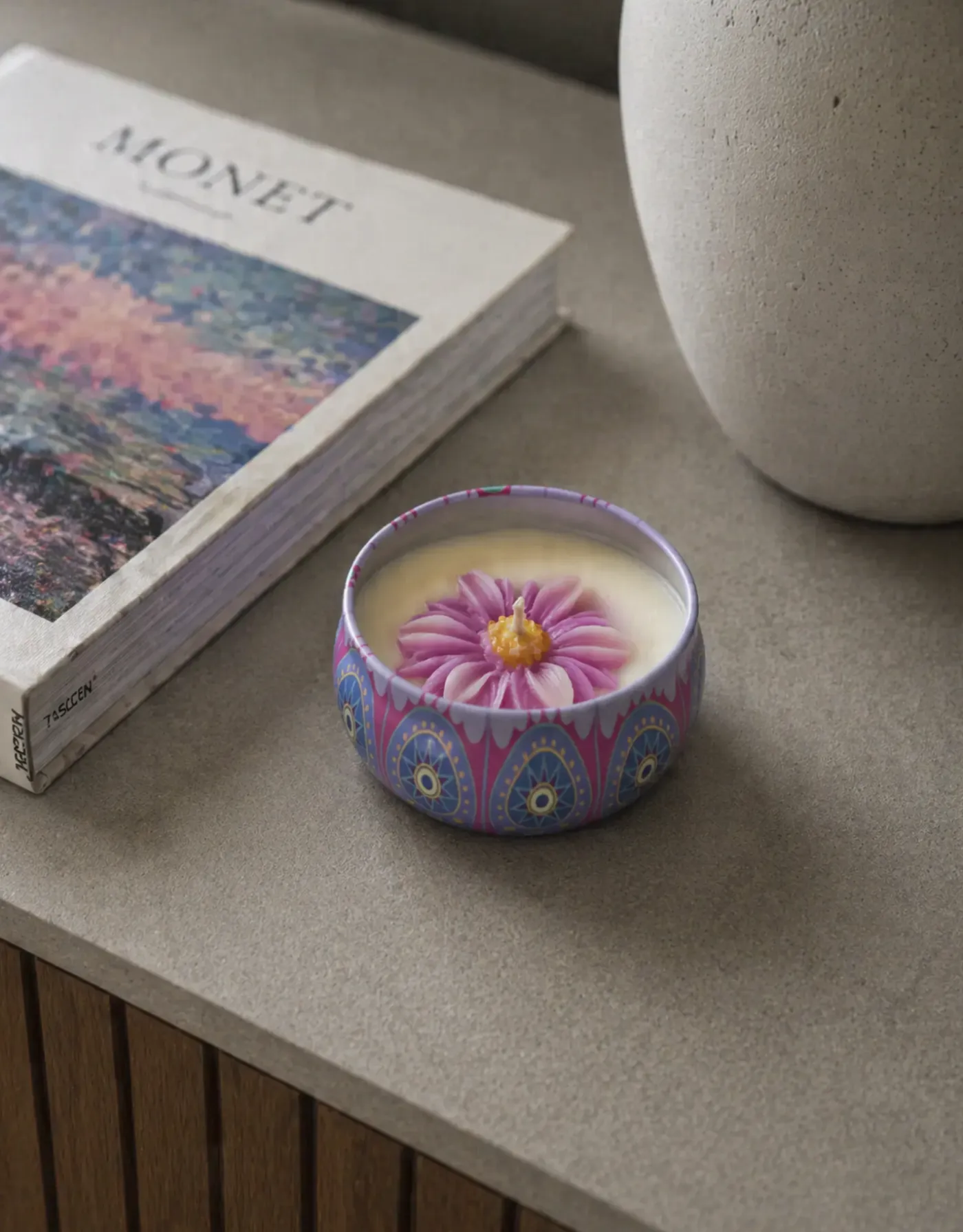 Bougie Mandala — Flamme Garonne — vue 6